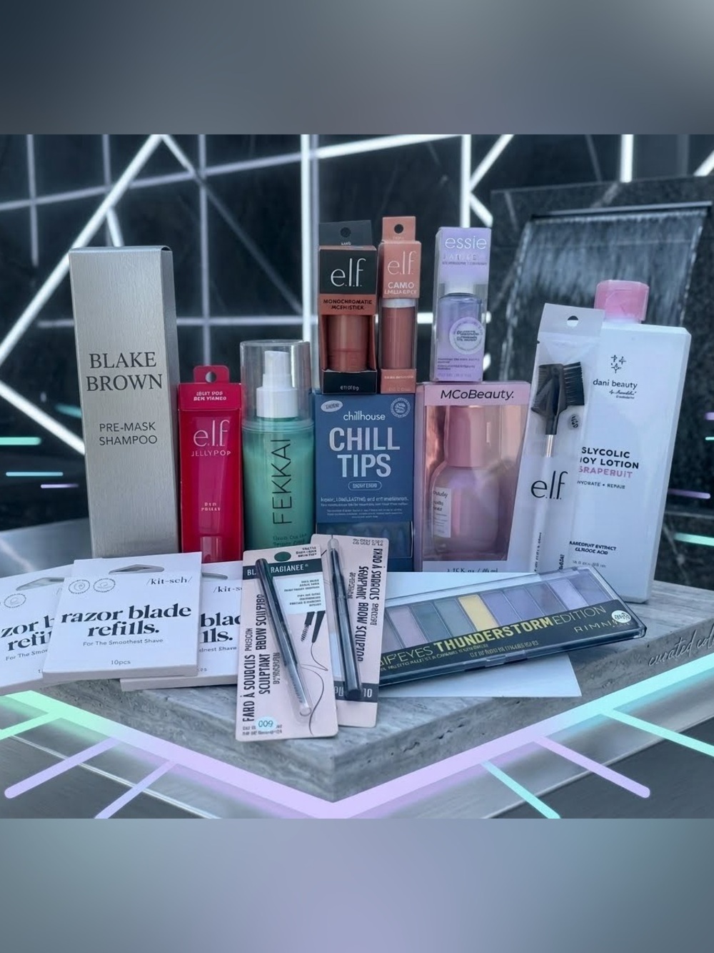 Huge Full Size Beauty Lot: MCoBeauty, elf, Essie, Chillhouse, Blake Brown FEKKAI